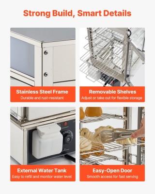 VEVOR Επαγγελματική Βιτρίνα Θερμοθαλάμου Τροφίμων 5 Επιπέδων 120L, ... VEVOR Επαγγελματική Βιτρίνα Θερμοθαλάμου Τροφίμων 5 Επιπέδων 120L, ...