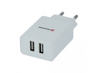 SWISSTEN Κύριος Φορτιστής με 2x USB, Έξυπνη Τεχνολογία IC, 2,1A, Πι... SWISSTEN Κύριος Φορτιστής με 2x USB, Έξυπνη Τεχνολογία IC, 2,1A, Πι...