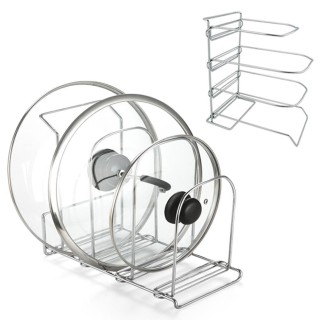 BAKAJI Βάση για Καπάκια Πιάτων και Τηγανιών από Χρωμιωμένο Μέταλλο... BAKAJI Βάση για Καπάκια Πιάτων και Τηγανιών από Χρωμιωμένο Μέταλλο...