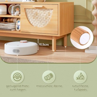 Costway Κονσόλα Τηλεόρασης με Στυλ Mid-Century και Πλεκτές Μπαμπού... Costway Κονσόλα Τηλεόρασης με Στυλ Mid-Century και Πλεκτές Μπαμπού...