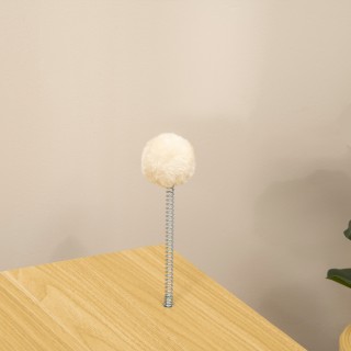 PawHut TV σε σχήμα μοριοσανίδας σπιτάκι γάτας με μαξιλάρι και μπάλα...