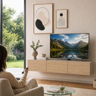 Shally Dogan Κρεμαστό έπιπλο TV FRANCY 180x30 εκ. Δρυς και Άμμος, 3... Shally Dogan Κρεμαστό έπιπλο TV FRANCY 180x30 εκ. Δρυς και Άμμος, 3...