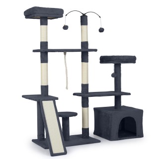 Costway Περιστρεφόμενο Δέντρο Γάτας με Σπήλαιο & Ράμπα Αναρρίχησης ... Costway Περιστρεφόμενο Δέντρο Γάτας με Σπήλαιο & Ράμπα Αναρρίχησης ...