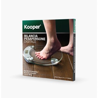 Kooper Ψηφιακή ζυγαριά μπάνιου από σκληρυμένο γυαλί Kooper 2169819