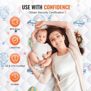 VEVOR Παιδικό Χαλάκι Δραστηριοτήτων 59x79 για Μωρά BZPXD04YC597NR4... VEVOR Παιδικό Χαλάκι Δραστηριοτήτων 59x79 για Μωρά BZPXD04YC597NR4...