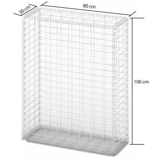 BAKAJI Γαλβανισμένο Συρματόπλεγμα Καλάθι 100x80x30cm για Κήπο 02001582 BAKAJI Γαλβανισμένο Συρματόπλεγμα Καλάθι 100x80x30cm για Κήπο 02001582