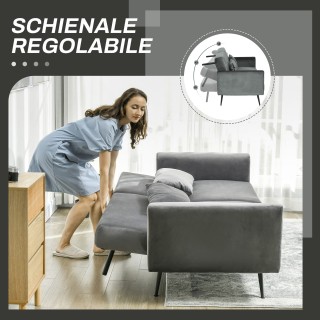 HOMCOM Καναπές Κρεβάτι 3 Θέσεων με Σχεδιασμό Clic Clac και 2 Μαξιλά... HOMCOM Καναπές Κρεβάτι 3 Θέσεων με Σχεδιασμό Clic Clac και 2 Μαξιλά...