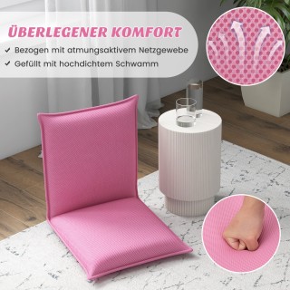 Costway Ελαφριά και φορητή καρέκλα δαπέδου με ρυθμιζόμενη πλάτη και... Costway Ελαφριά και φορητή καρέκλα δαπέδου με ρυθμιζόμενη πλάτη και...