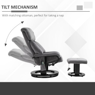 HOMCOM Πολυθρόνα Μασάζ Ανακλινόμενη με Υποπόδιο και Τηλεχειριστήρι... HOMCOM Πολυθρόνα Μασάζ Ανακλινόμενη με Υποπόδιο και Τηλεχειριστήρι...