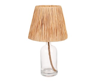 Ostaria Λάμπα γυάλινη με σχοινί Haddock h40 Φυσικό χρώμα -37515