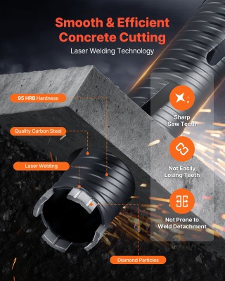 VEVOR Διαμαντένιο Κορωναρίδι 51mm, M16 Σπείρωμα, για Οπλισμένο Σκυρ...