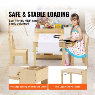 Παιδικό Τραπέζι Τέχνης VEVOR με 2 Καρέκλες και Ντουλάπι DCWETZYYZE... Παιδικό Τραπέζι Τέχνης VEVOR με 2 Καρέκλες και Ντουλάπι DCWETZYYZE...