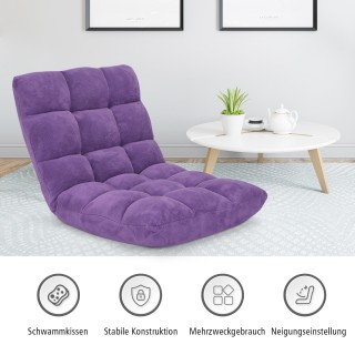 Costway Πτυσσόμενη Πολυθρόνα Δαπέδου με Ρυθμιζόμενη Πλάτη σε 14 Θέσ... Costway Πτυσσόμενη Πολυθρόνα Δαπέδου με Ρυθμιζόμενη Πλάτη σε 14 Θέσ...