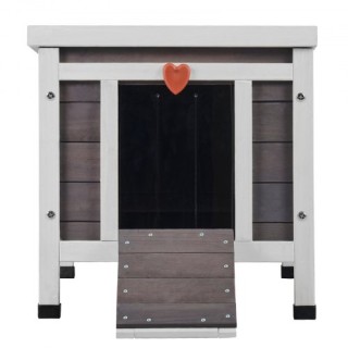 Ξύλινο Σπίτι Γάτας VEVOR με Στέγη & Πόρτες PVC XJSMZMBHSDCSJURR1V0 Ξύλινο Σπίτι Γάτας VEVOR με Στέγη & Πόρτες PVC XJSMZMBHSDCSJURR1V0