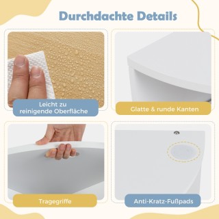 Costway Πολυλειτουργικό Σετ Τραπεζιού και Σκαμπό για Παιδιά με Ενσω... Costway Πολυλειτουργικό Σετ Τραπεζιού και Σκαμπό για Παιδιά με Ενσω...