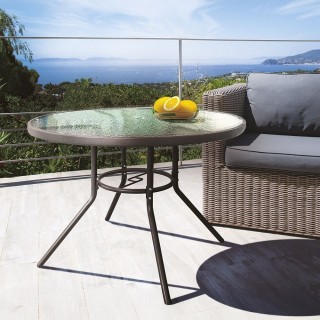 Galileo Στρογγυλό τραπέζι εξωτερικού χώρου 100 εκ από ανθρακοχάλυβα...