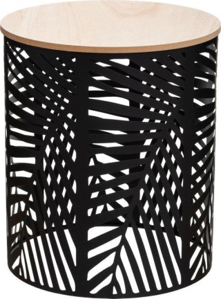 Atmosphera Σετ 2 Τραπεζιών Καφέ Black Leaves 157205A Atmosphera Σετ 2 Τραπεζιών Καφέ Black Leaves 157205A