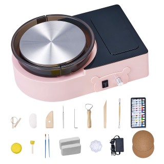 VEVOR Ηλεκτρικός Μίνι Τροχός Κεραμικής για Παιδιά και Ενήλικες - Ρο...