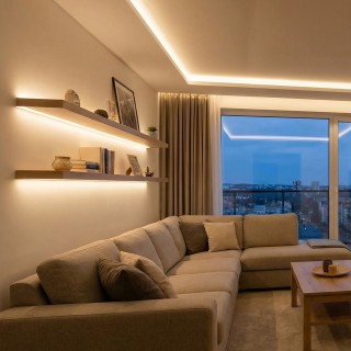 VEVOR Συσκευασία 10 τεμ., Κανάλι LED Αλουμινίου V Σχήματος 2M με Κά...