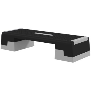 SPORTNOW Βήμα ρυθμιζόμενου ύψους με αφαιρούμενα σκαλοπάτια και αντι...