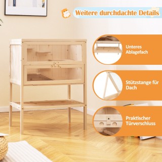 Costway Κλουβί Χάμστερ με Ακρυλική Πλάκα και Ασφαλή Πόρτα PW10121NA Costway Κλουβί Χάμστερ με Ακρυλική Πλάκα και Ασφαλή Πόρτα PW10121NA