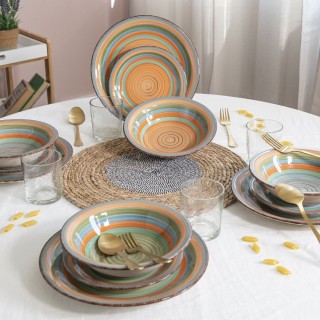 Galileo Σετ 6 ποτήρια 270 ml από διαφανές γυαλί με διακόσμηση φυσαλ... Galileo Σετ 6 ποτήρια 270 ml από διαφανές γυαλί με διακόσμηση φυσαλ...