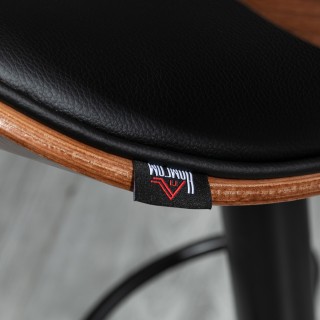 HOMCOM 2 Ρυθμιζόμενα Υψηλά Σκαμπό Μπαρ με Πλάτη, Ξύλο & Δερματίνη, ... HOMCOM 2 Ρυθμιζόμενα Υψηλά Σκαμπό Μπαρ με Πλάτη, Ξύλο & Δερματίνη, ...