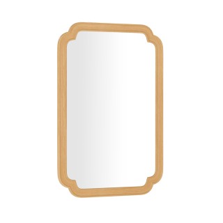 Costway  Ορθογώνιος Επιτοίχιος  Καθρέφτης με Ξύλινο Πλαίσιο 90 x 60...