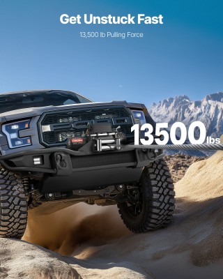 VEVOR Ηλεκτρικός Βίντσι 12V DC, 6100 kg - Αδιάβροχο με Χειριστήριο ...