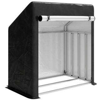 Outsunny Εξωτερική Ξυλοθήκη από Ενισχυμένο Ατσάλι με Αδιάβροχη Κάλυ... Outsunny Εξωτερική Ξυλοθήκη από Ενισχυμένο Ατσάλι με Αδιάβροχη Κάλυ...