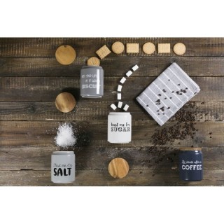 Villa DEste  Δοχείο ζάχαρης 750 ml από γρανίτη με καπάκι από μπαμπο...