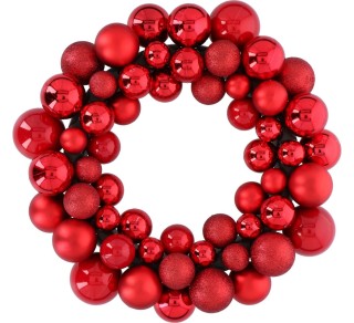 BAKAJI Χριστουγεννιάτικο στεφάνι με μπάλες για πόρτα, στεφάνι Χρισ... BAKAJI Χριστουγεννιάτικο στεφάνι με μπάλες για πόρτα, στεφάνι Χρισ...