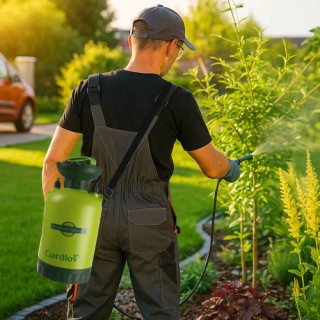 Ψεκαστήρας Πίεσης Χειρός 8L με Ιμάντα Ώμου Πράσινο 25430 Gardlov