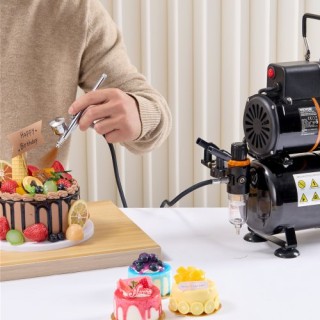 Σετ Αερογράφου VEVOR με Διπλό Ανεμιστήρα και Αεροσυμπιεστή 3.5L  JC...