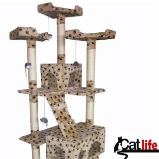 BAKAJI Ονυχοδρόμιο για Γάτες Ύψους  170 cm Sisal Μπεζ 01824785