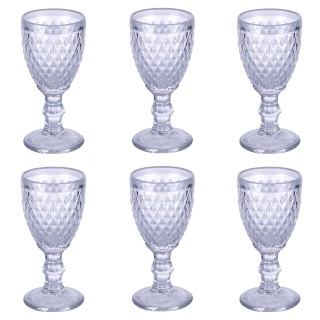 Villa DEste Σετ 6 μπουκαλάκια λικέρ 50 ml σε διάφανο γυαλί Madame ... Villa DEste Σετ 6 μπουκαλάκια λικέρ 50 ml σε διάφανο γυαλί Madame ...