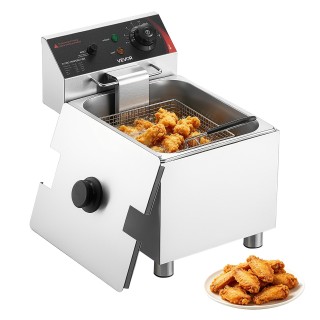 VEVOR Επαγγελματική Ηλεκτρική Φριτέζα 7,5 L 2500W Ανοξείδωτη Επιτρα... VEVOR Επαγγελματική Ηλεκτρική Φριτέζα 7,5 L 2500W Ανοξείδωτη Επιτρα...