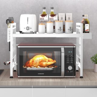 Shally Dogan  Ράφι για Φούρνο Μικροκυμάτων Λευκό Επεκτάσιμο Ράφι Κο...