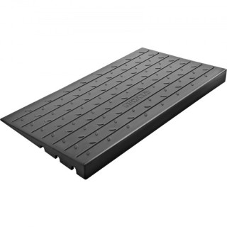 VEVOR Λαστιχένια Ράμπα Κατωφλίου 2.6, 3 Κανάλια, 1000kg, για Αμαξίδ...