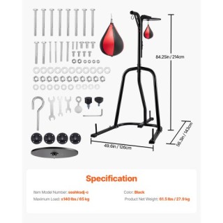 VEVOR Δυναμική Βάση Πυγμαχίας 2 σε 1 από Ατσάλι SDZJSDJQJDJ4ZW4J1001V0 VEVOR Δυναμική Βάση Πυγμαχίας 2 σε 1 από Ατσάλι SDZJSDJQJDJ4ZW4J1001V0