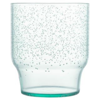 Villa DEste  Σετ 6τμχ 325 ml με φυσαλίδες, χρώμα τιρκουάζ, από πλασ...