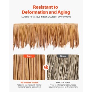 VEVOR Τεχνητή Καλαμωτή Στέγη 1.3x16.4ft για Μεξικάνικο Χαγιάτι Τίκι... VEVOR Τεχνητή Καλαμωτή Στέγη 1.3x16.4ft για Μεξικάνικο Χαγιάτι Τίκι...