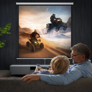 HOMCOM  Οθόνη για Προβολέα 120 Φορμά 1:1, Γωνία 160° και Τοποθέτηση...