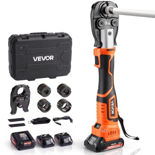 VEVOR Σετ Επαναφορτιζόμενου Πρέσας Σωλήνων 18V για Σωλήνες PEX & Αλ...
