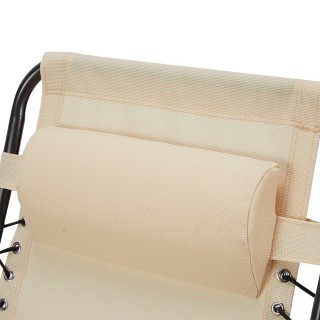 BAKAJI  Καρέκλα Κήπου Πολυθρόνα Χαλάρωσης Πτυσσόμενη Μηδενικής Βαρύ...