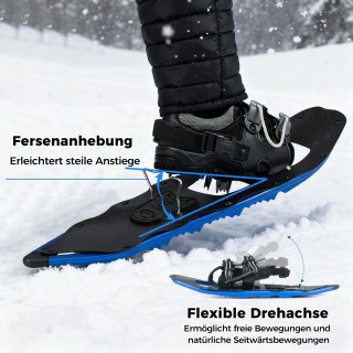 Costway Μπλε Χιονοπέδιλα με Υποστήριξη Αναρρίχησης για Βάρος έως 90...