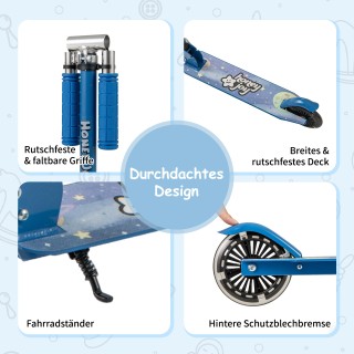 Costway  Πτυσσόμενο Παιδικό Πατίνι με LED Ρόδες και Ρυθμιζόμενο Τιμ...