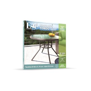 Galileo Στρογγυλό τραπέζι εξωτερικού χώρου 100 εκ από ανθρακοχάλυβα...