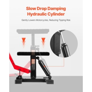 VEVOR Ρυθμιζόμενος Υδραυλικός Αναβατήρας Μοτοσικλέτας 440 Λίβρες YY... VEVOR Ρυθμιζόμενος Υδραυλικός Αναβατήρας Μοτοσικλέτας 440 Λίβρες YY...