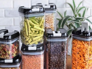 Verk Group Σετ 4 Δοχείων Κουζίνας για Ζυμαρικά με Αεροστεγές Κλείσι... Verk Group Σετ 4 Δοχείων Κουζίνας για Ζυμαρικά με Αεροστεγές Κλείσι...